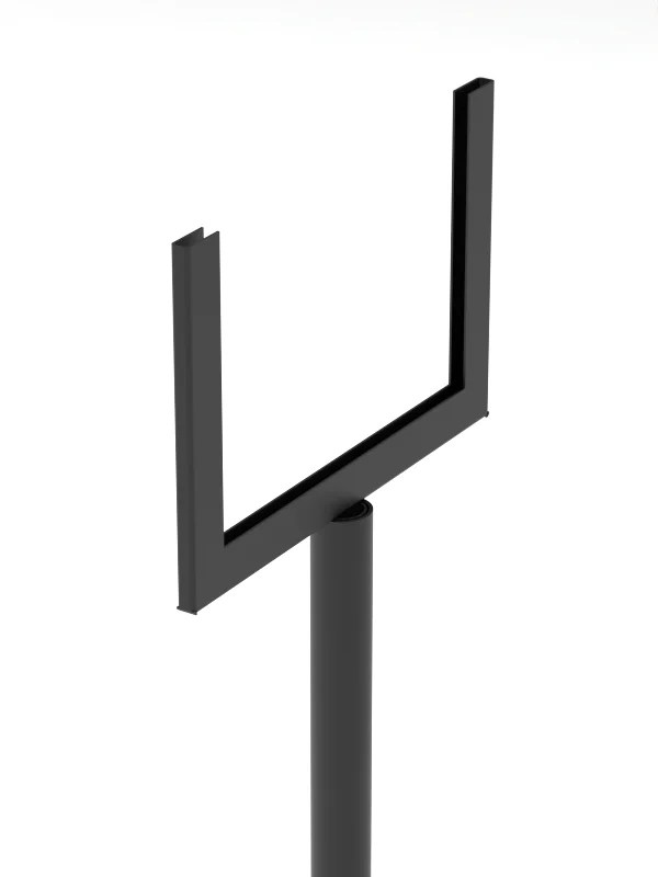Top sign holder detail for 5-layer wire rotating display rack