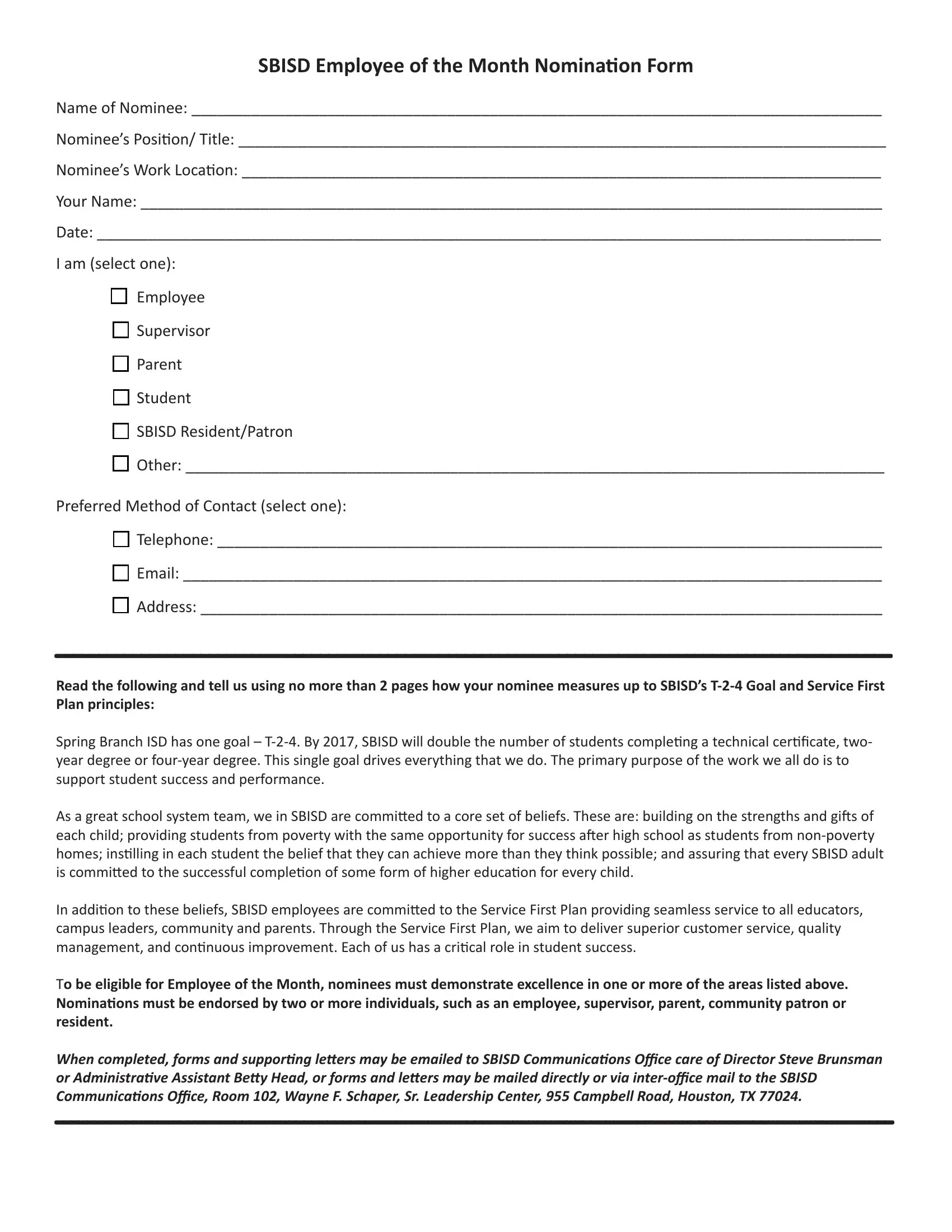 Community Service Form Template Pdf