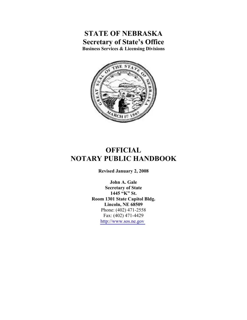 notary handbook nebraska fill out printable pdf forms online