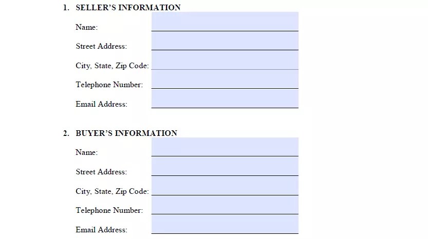 free north carolina vehicle bill of sale form pdf formspal