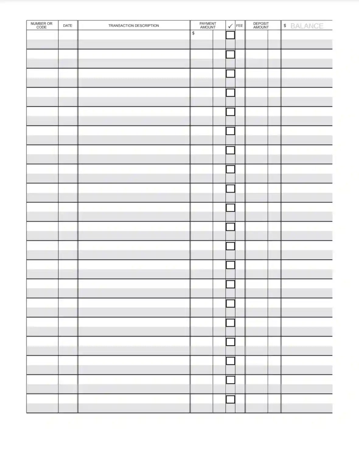 Free Printable Rental Ledger Template Free Printable Rental Ledger Template