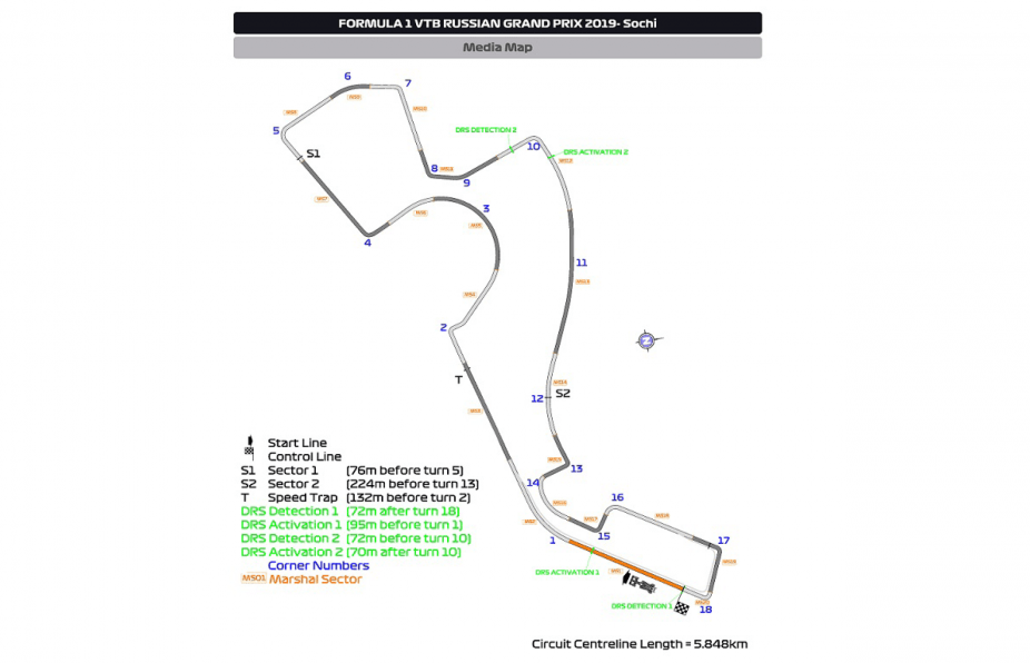 Fia Notes Track Changes At Sochi For F1 Russian Gp