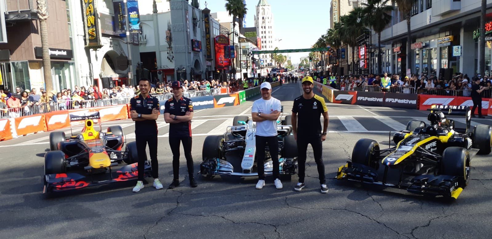 Photo Video Bottas Ricciardo Verstappen Albon Complete La