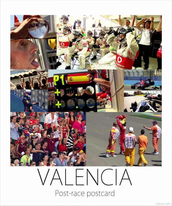 Valencia Post Race Postcard Formula Umm