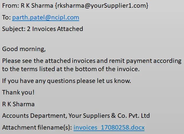 Bogus Invoice Scheme