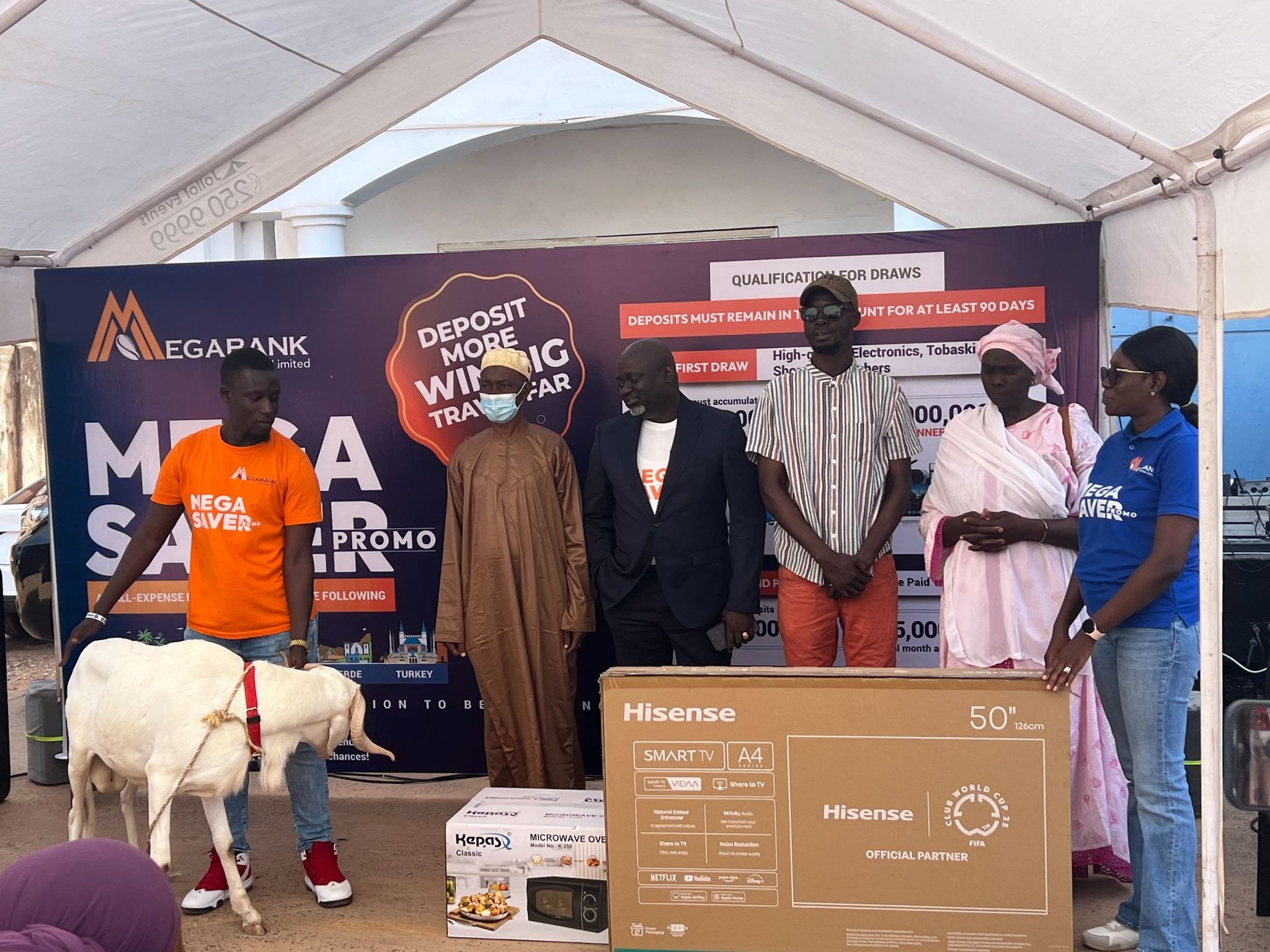 Mega Bank Rewards Three Lucky Winners in Tobaski Raffle