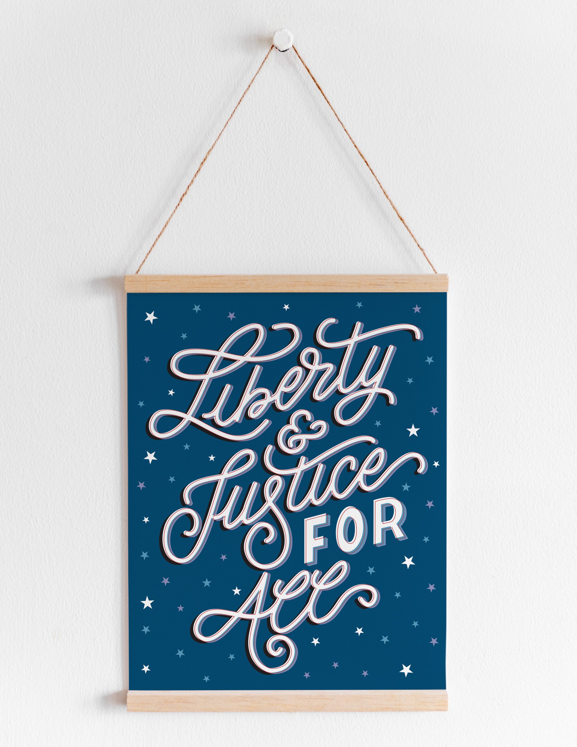 Liberty & Justice For All Art Print - For Tha Masses Design