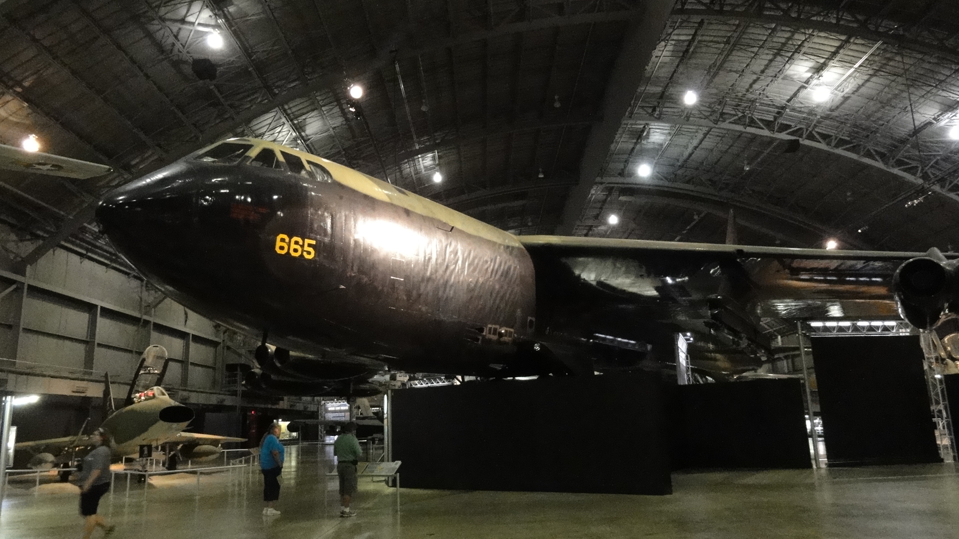 At the Air Force museum, we got to see a B-52 that may have been one of the actual ones Dad flew in Vietnam. He couldn't be sure because he thought they'd added a different number when they restored the plane, but he said there were about 100 of this particular plane and he flew about 80 of them.