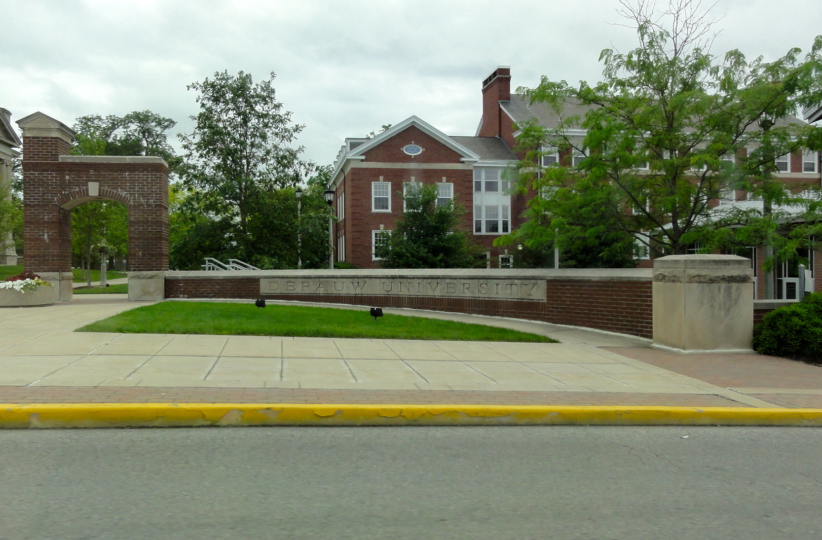 In Greencastle, Indiana, we visited the campus of DePauw University, where Mom went for her first two years of college.