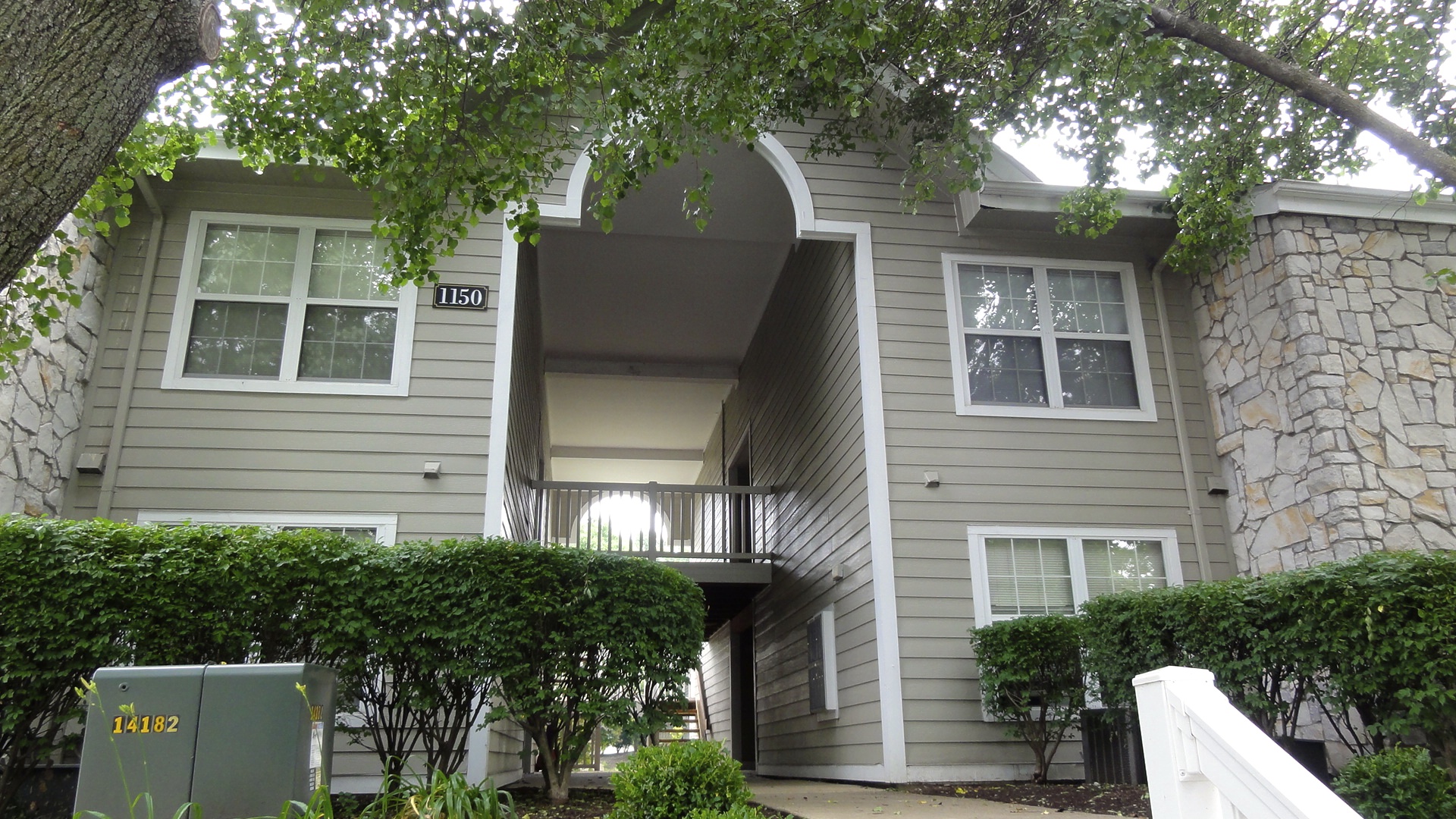 This is the Old Bonhomme Village apartment building where we lived for our last year in St. Louis. I was the luckiest kid in the world: Not long after we moved in, my best friend London moved into the same complex. There was a pool and a little creek that ran through the complex and a gazebo and other kids to play with.