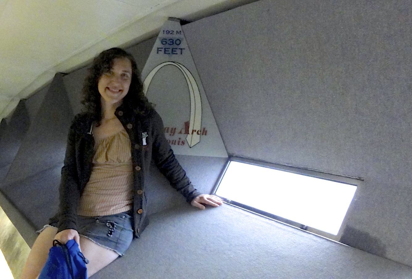 At the top of the St. Louis Arch!
