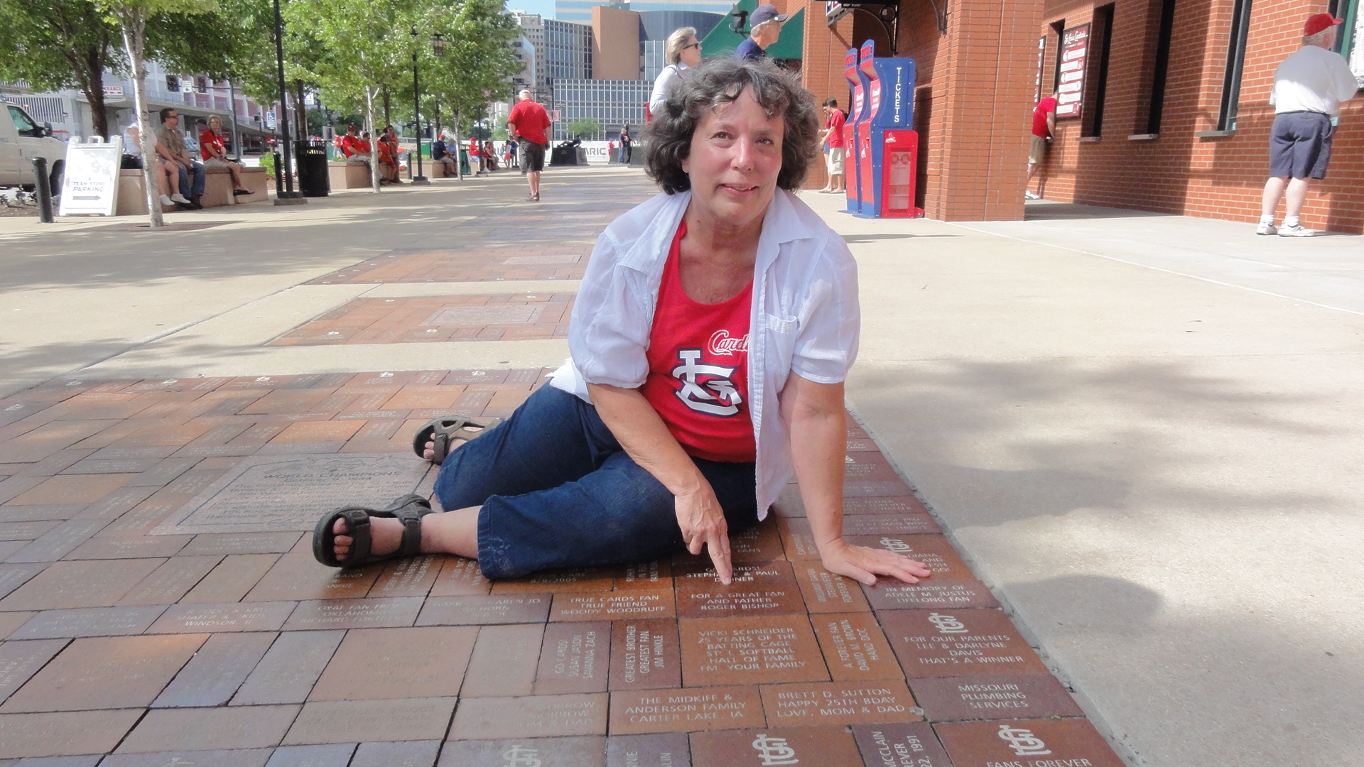 At the new Busch Stadium, there is a brick dedicated to my mom's brother Roger, who died in 2005. Uncle Roger, a professor at Bethany College in Kansas, was such a Cardinals fan that legend has it he gave extra credit points to students who could answer bonus questions about the team on tests.