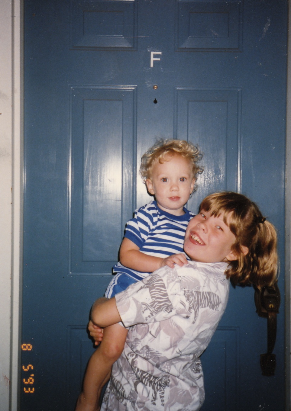 Here is London with Matt in 1993 shortly before we moved out to move to South Carolina.