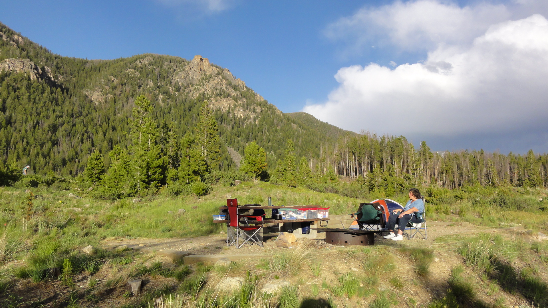Our campsite at Arapaho Bay Campground on Lake Granby was equally breathtaking. We had intended to visit Rocky Mountain National Park (where all the campsites were booked), but this spot, part of the Arapaho National Forest, was so perfect we ended up spending our Rocky Mountains day hiking, swimming and relaxing right where we camped.