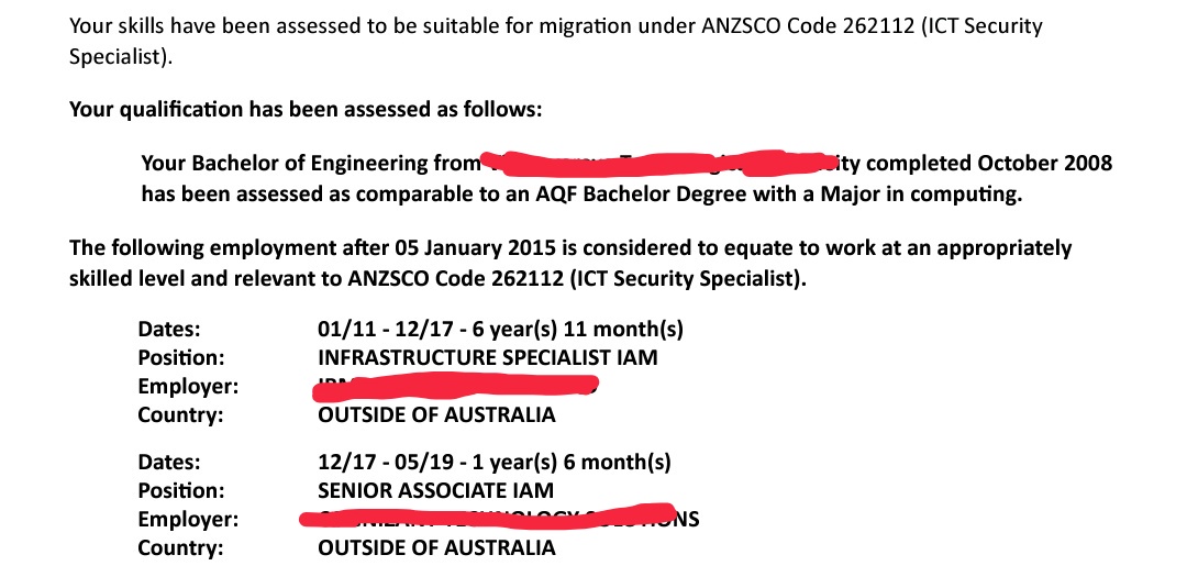 Acs Skill Assessment Bachelor Of Engineering Deducts 4 Years