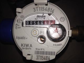 Horizontal woltmann meter with extended accuracy range for water. Water meter: Itron Aquadis+ with pulse sensor | MySensors