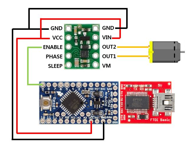Arduino pro mini + DRV8838 motor driver - Motor controllers/drivers and  motors - Pololu Forum
