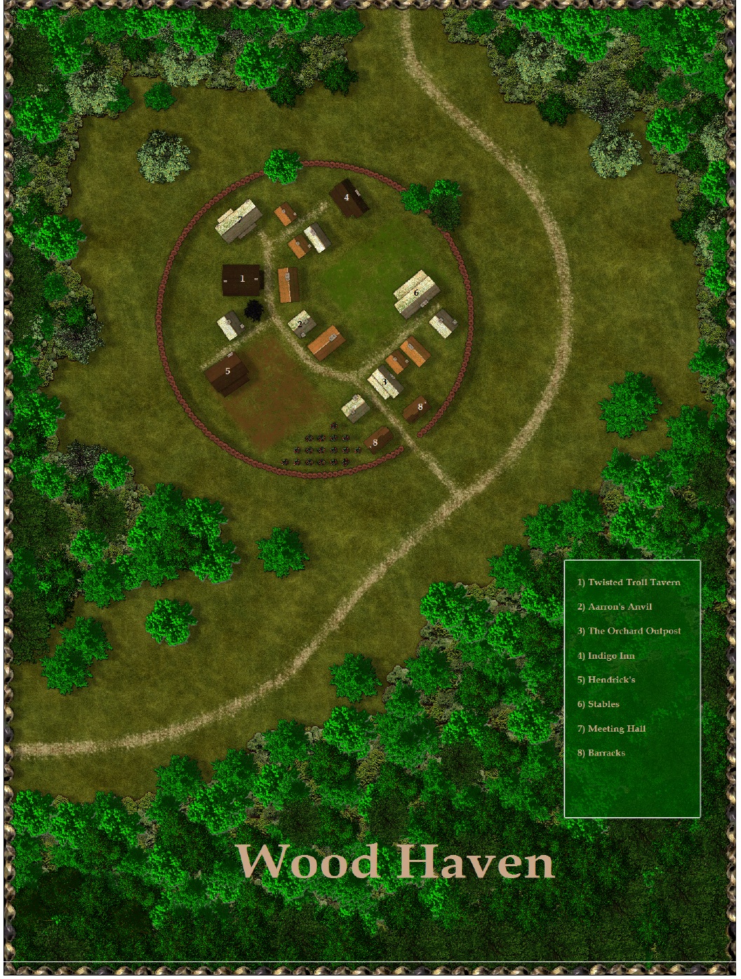 1st Map WoodHaven ProFantasy Community Forum WoodHaven 