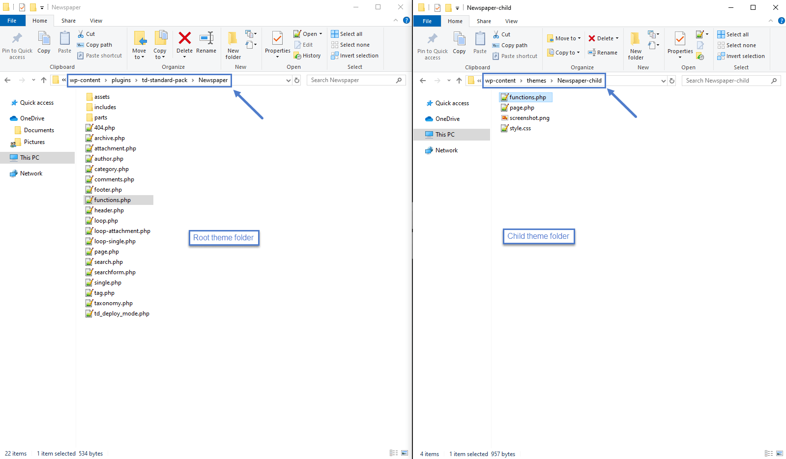 Simply include a file of the same name in . Newspaper Theme Documentation How To Use Child Theme Support