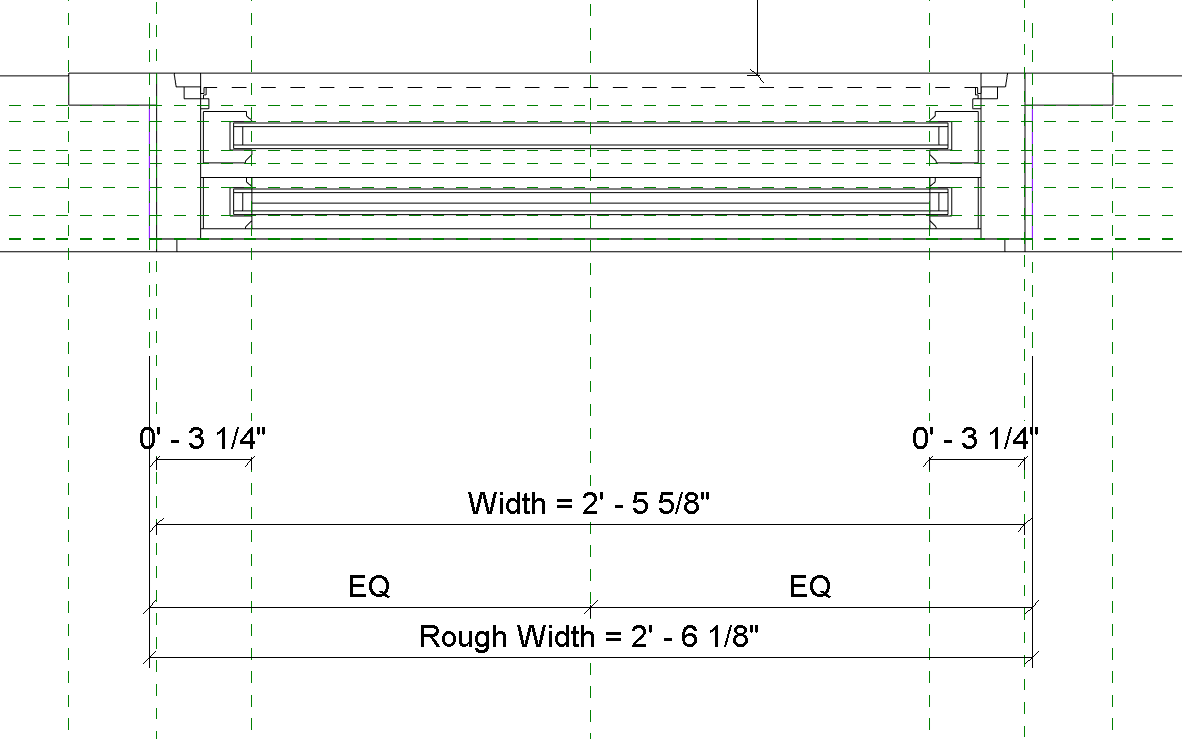 Solved: how to show rough openings for windows/doors in plan view