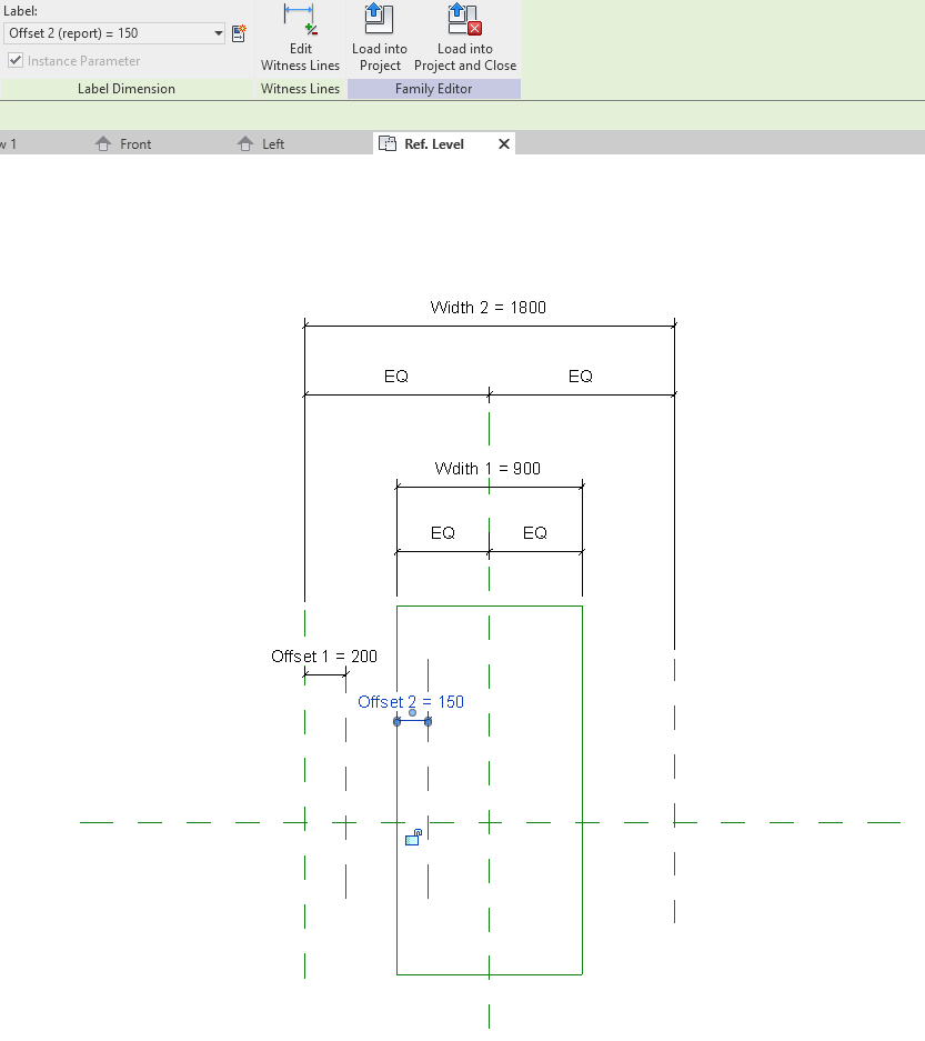 Solved: Dimensioning Reference Planes To Reference Lines Causes ...
