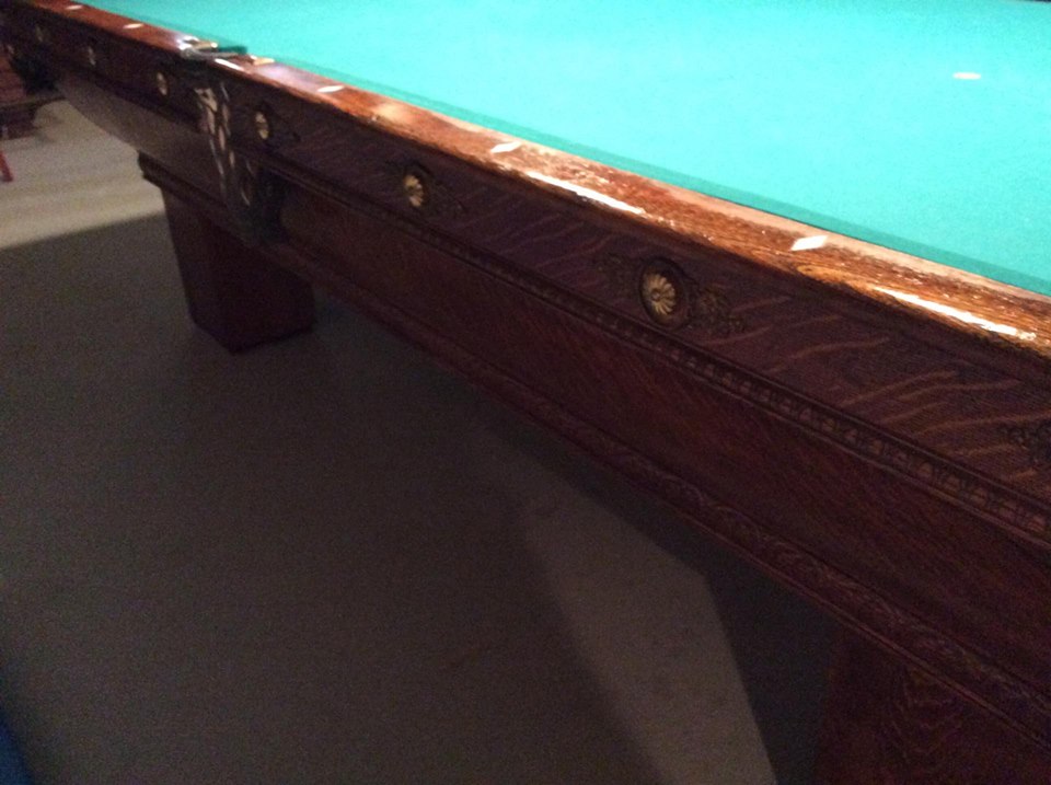 Antique Brunswick Balke Collender Table Serial 4073 Ebay 