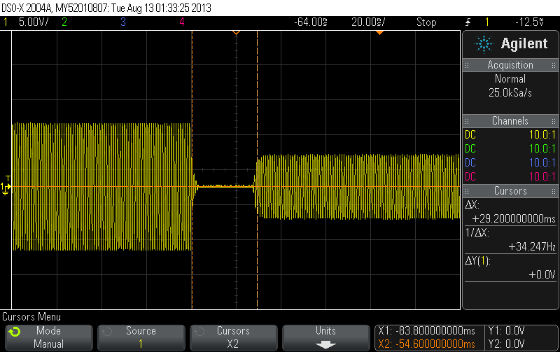 Solved Changing Output Amplitude On Agilent Function Generator While