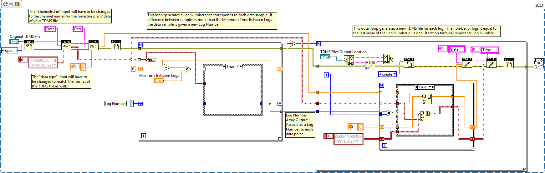 Tdms Parser Based On Data Samples Time Stamp Using Labview Ni Community
