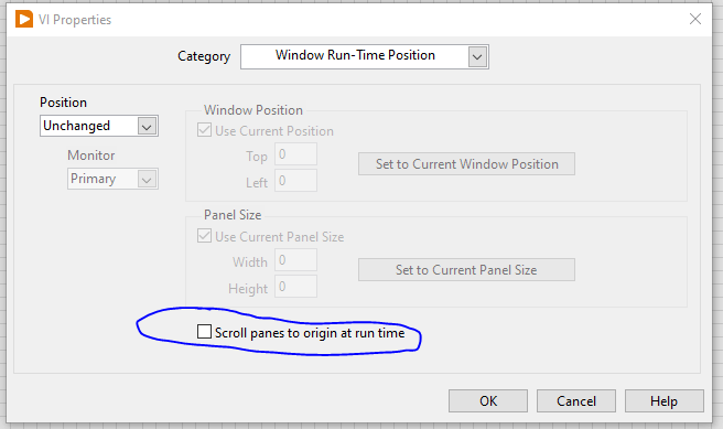 Solved Labview Display Changes When I Run A Program Ni Community