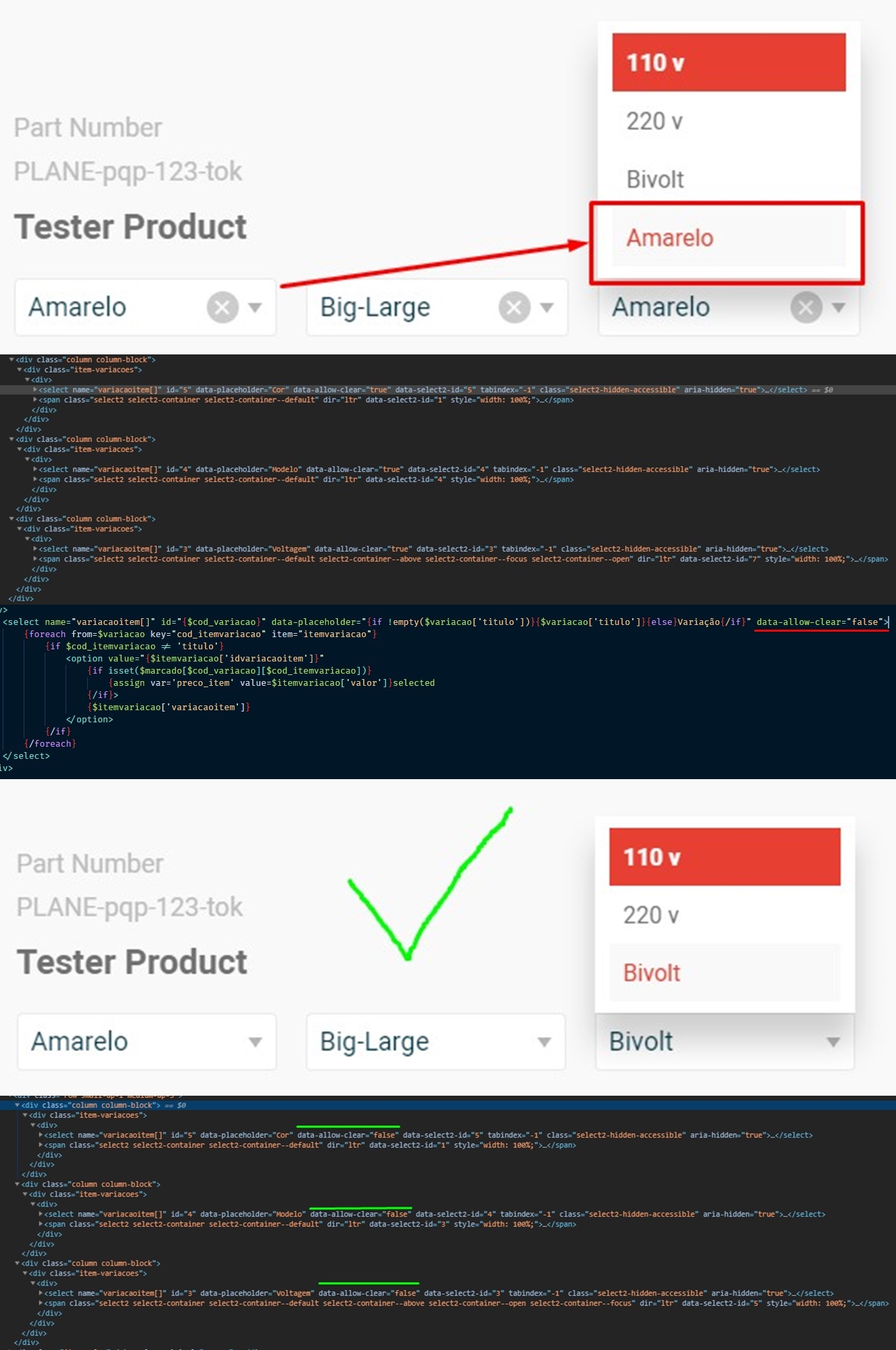 Using allowclear on single selection makes duplicate option on last select
