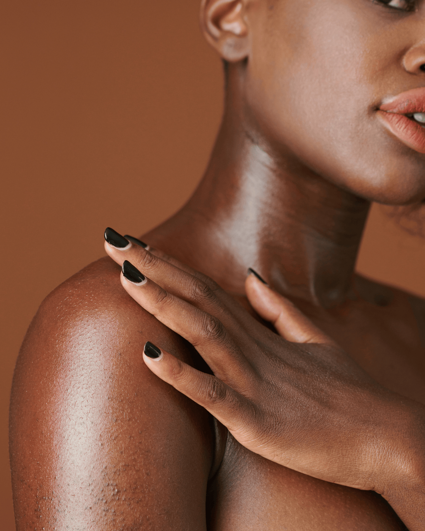 Lady after using Body Butter