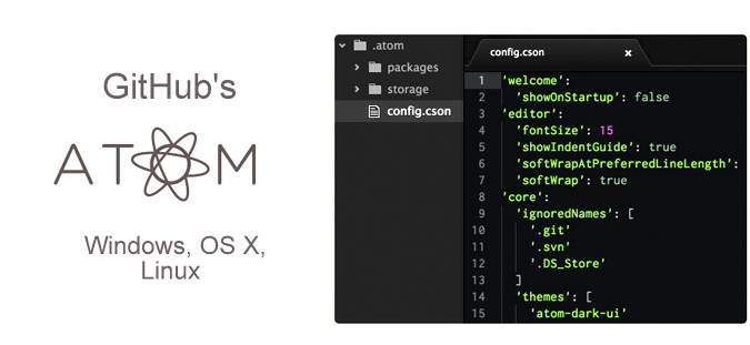 Github S Own Hackable Text Editor Atom Hits 1 0 Get It Now