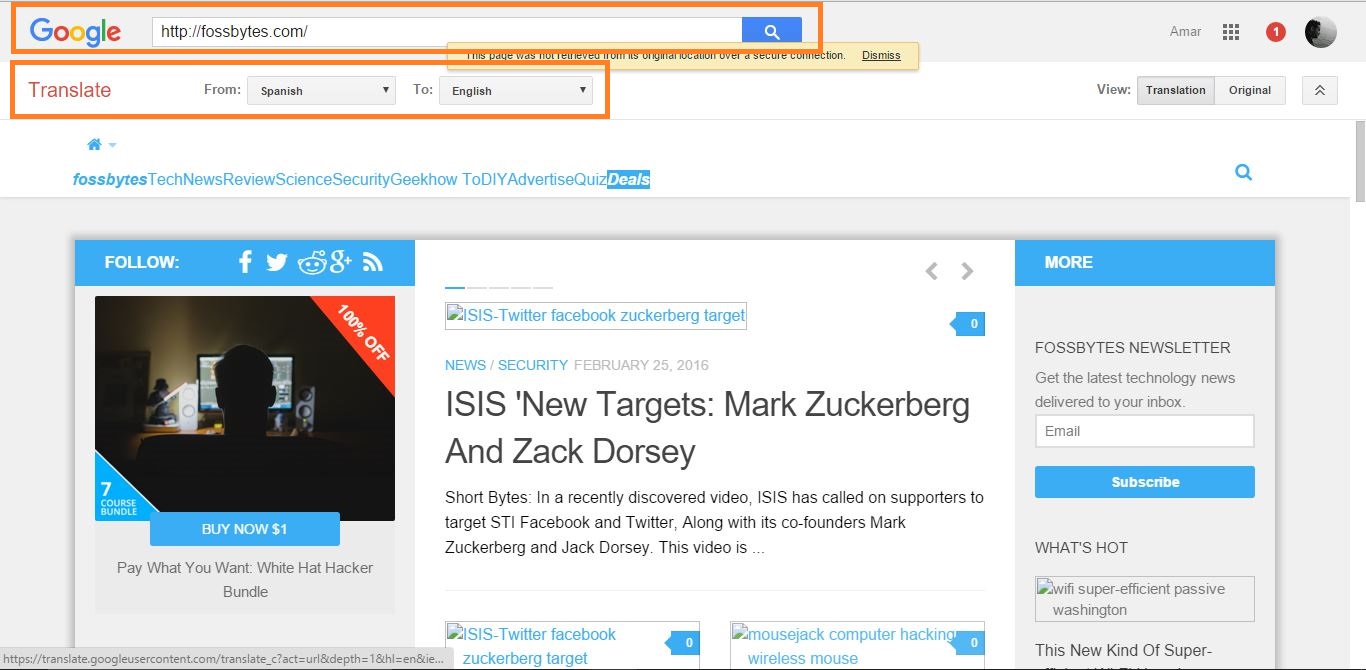 Google Translate How Hackers And Stealing Your Data How To Avoid These Hacks Technology News India Tv Unblocking Websites using a web proxy.