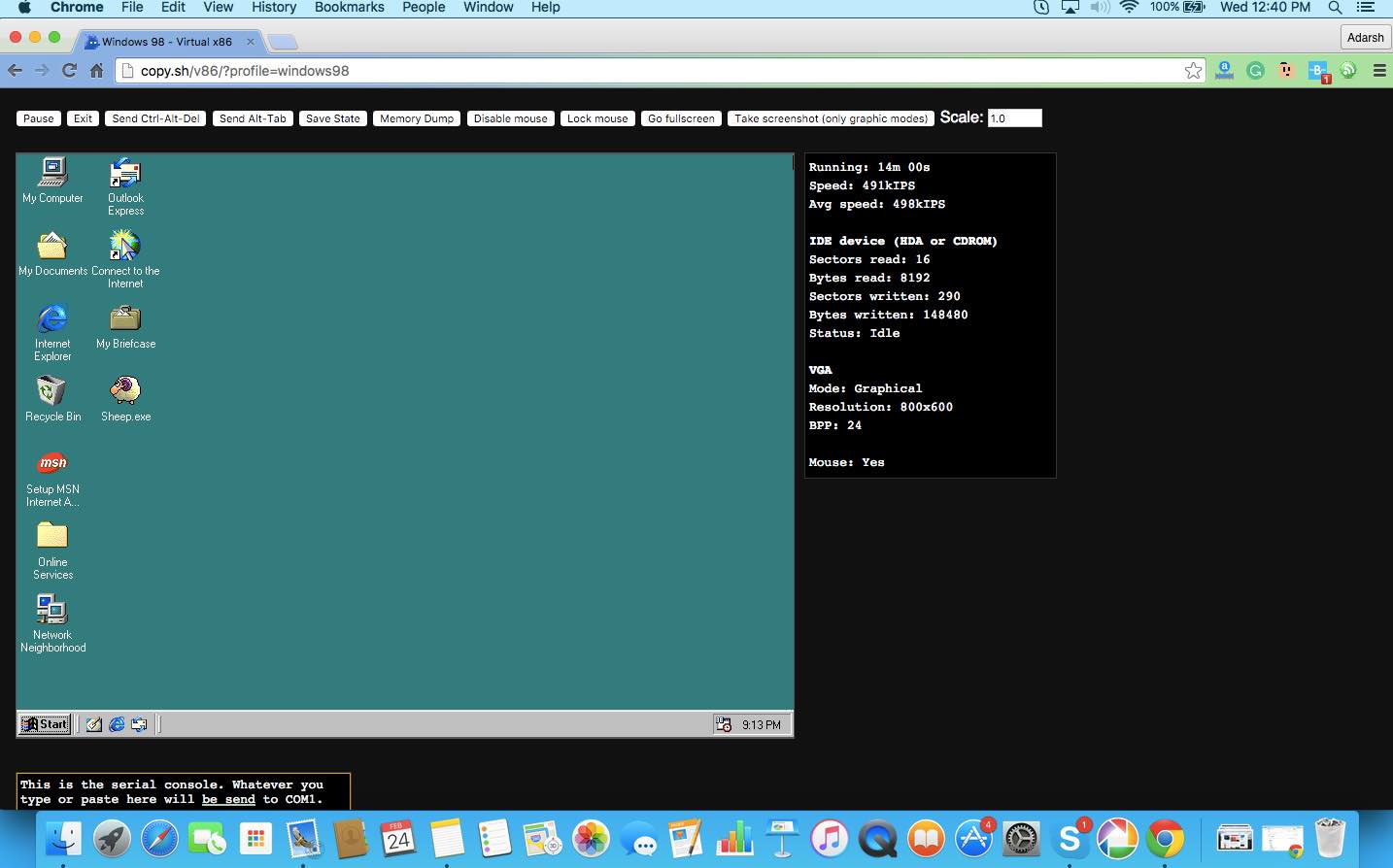 This browser is based on . Run Windows 98 And Linux In Your Web Browser, Thanks To