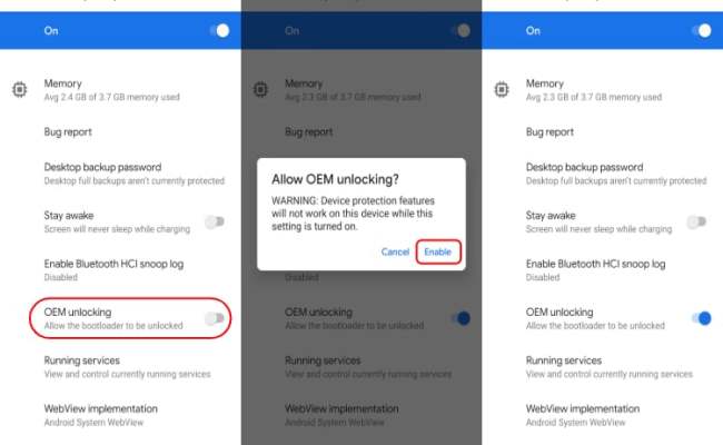 How To Enable Oem Unlock Without Developer Options