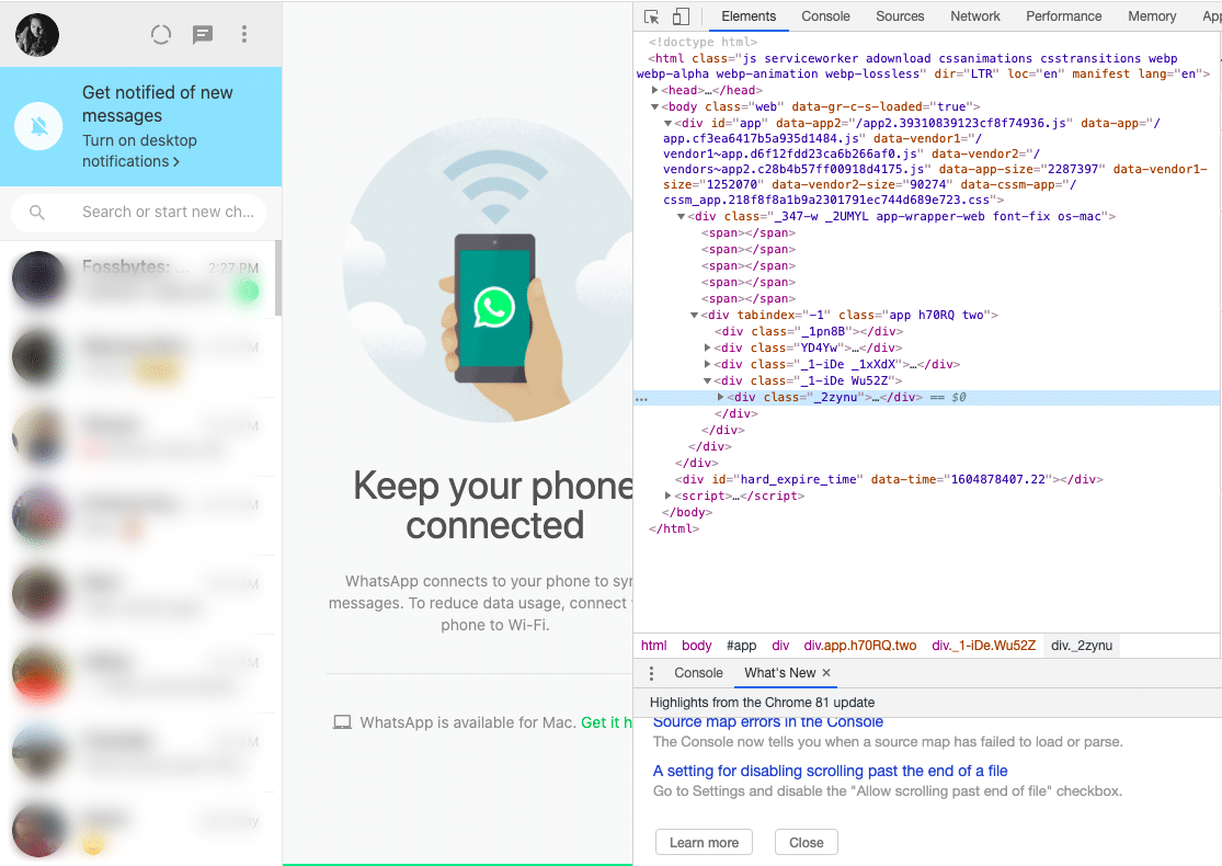 How To Enable Dark Mode On Whatsapp Web Without Third Party App