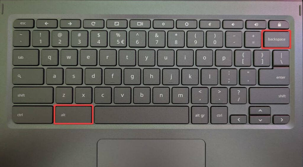Where is the delete key on a chromebook? does it exist?