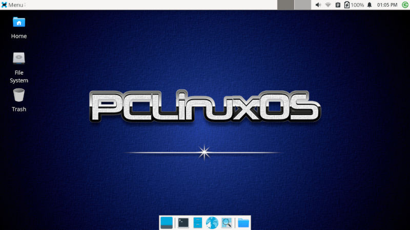 The Xfce desktop is one of three options for PCLinuxOS.