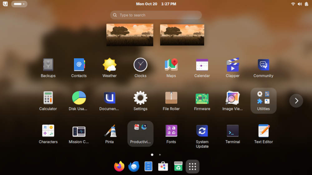 GNOME's lineup of software leaves something to be desired after the Bluefin install.