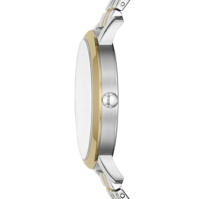 Get special offers & fast delivery options with . Lux Luther Three-Hand Two-Tone Stainless Steel Watch - Fossil