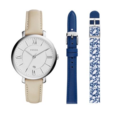 Jacqueline Date Leather Box Set Fossil