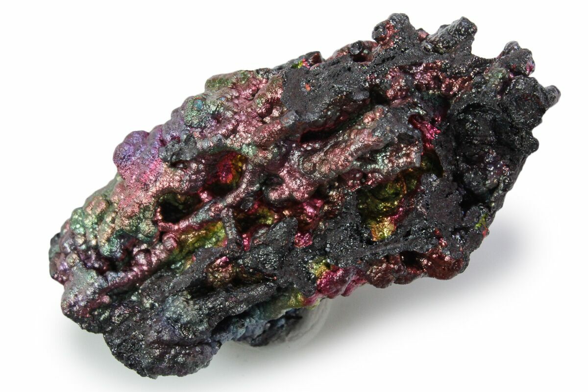 1.6" Vibrant Iridescent Goethite Stalactite Formation - Spain