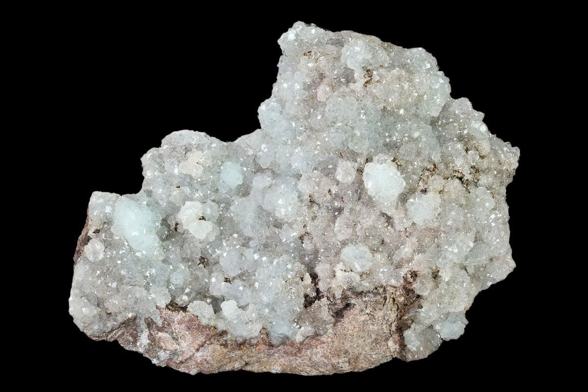 6.1" Lustrous Hemimorphite Crystal Cluster - Congo