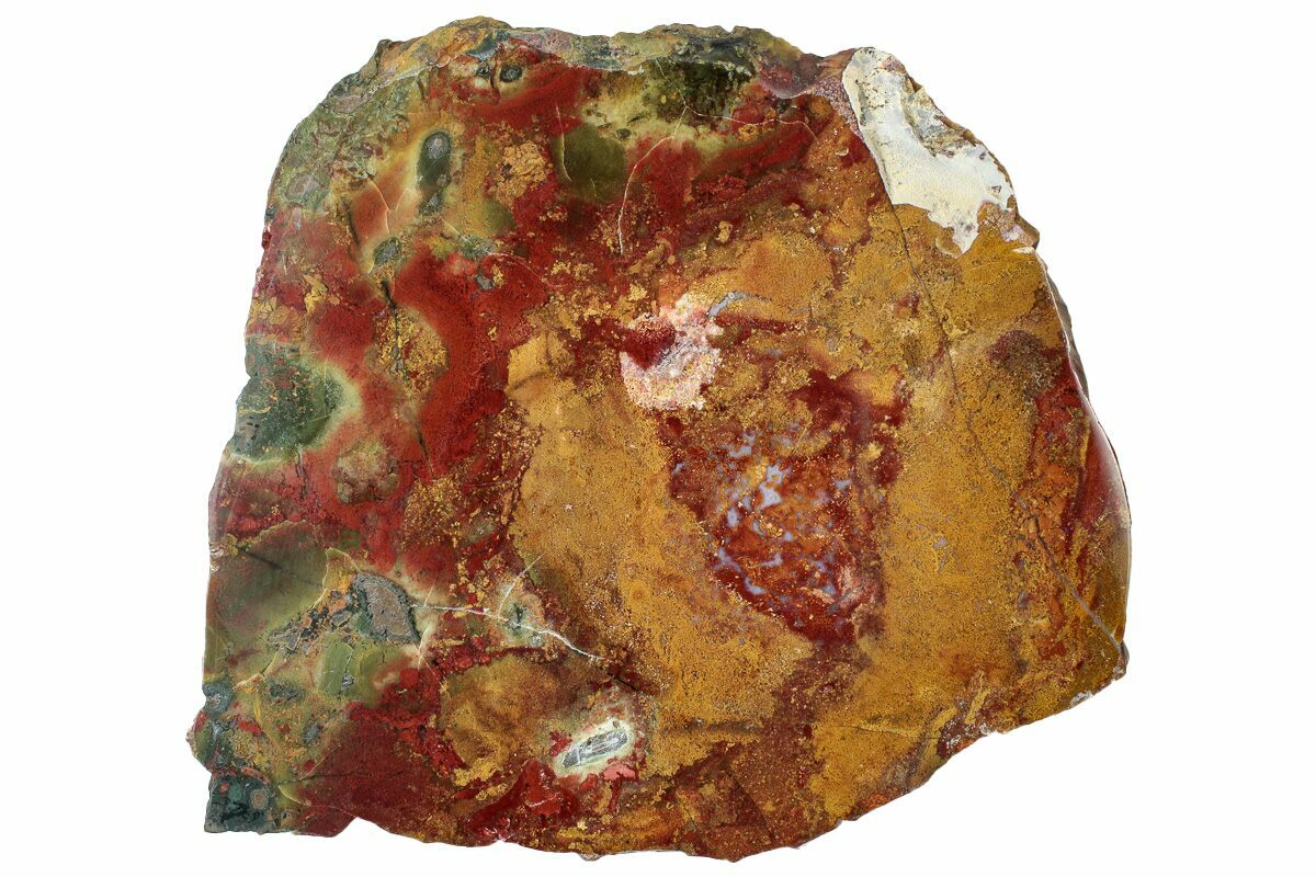 6.2" Red and Yellow Jasper Slab - Marston Ranch, Oregon