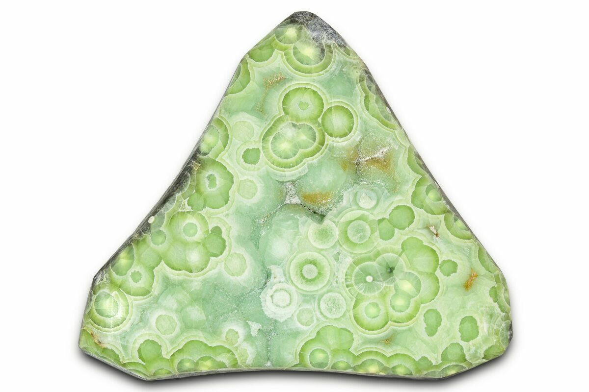 1.9" Botryoidal Green Wavellite Cabochon - Arkansas