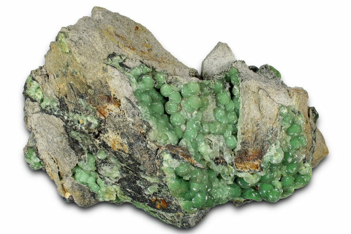 5.4" Sparkly Botryoidal Green Wavellite Formation - Arkansas