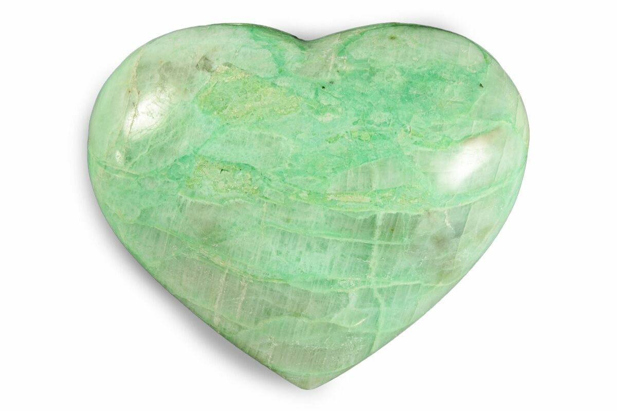 3.35" Polished Garnierite Heart - Madagascar