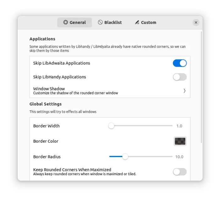 Rounded Bottom Corners for All Apps in Gnome [Ubuntu 22.04 Fedora 36
