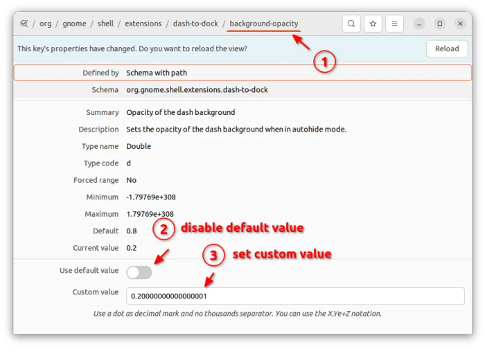 How to Change the Left Dock Panel Transparency in Ubuntu 22.04 [Updated