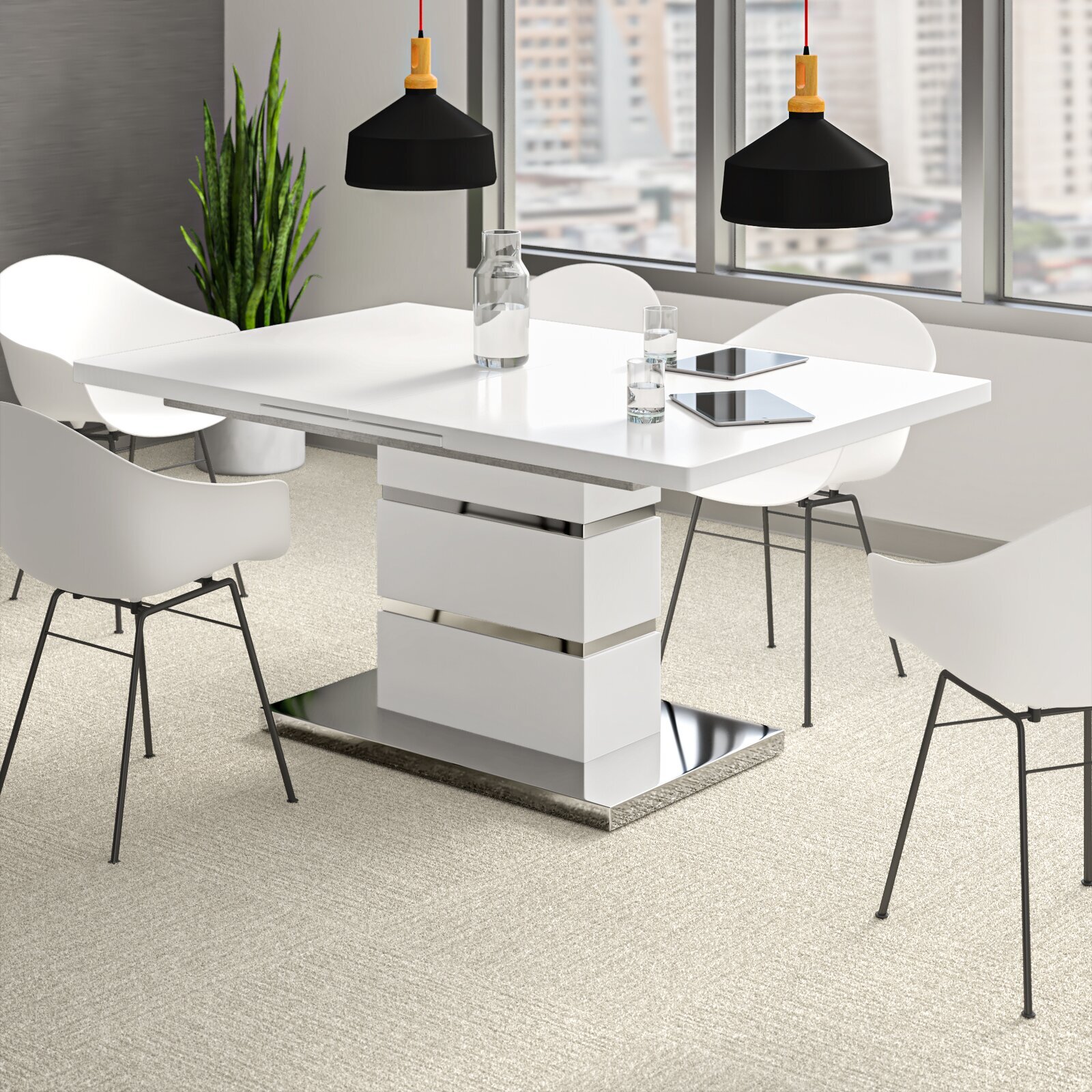 A Modern Extendable Dining Table Foter